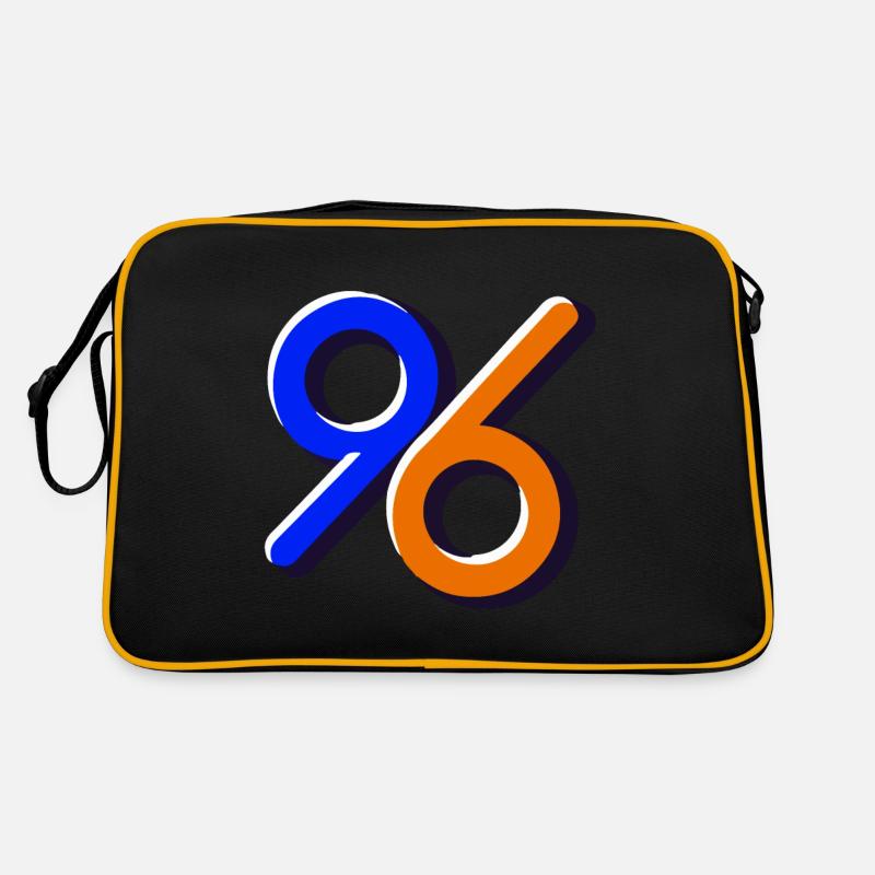 ZAHL - Retro Tasche - Schwarz/Gold
