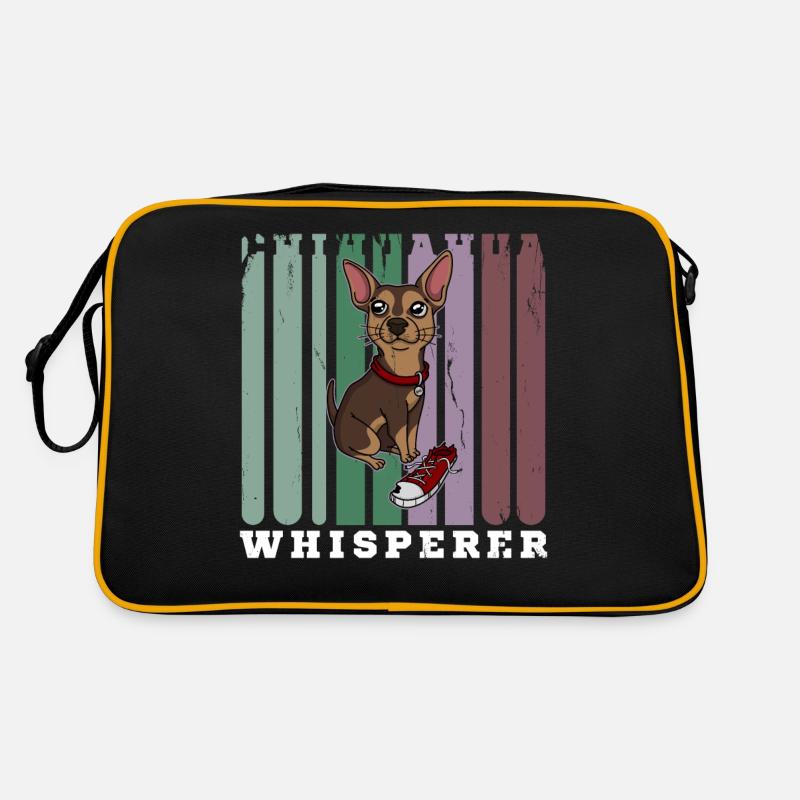 Flüsterer Chihuahua Hund Retro Tasche