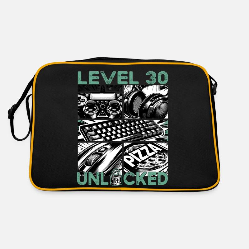 Geburtstag Level 30 freigeschaltet Gaming & Zocker Retro Tasche