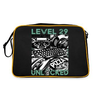 Birthday Level 29 Unlocked Gaming & Gamblers - Retro Bag - black/gold - Back