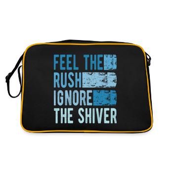 Baignade sur glace Feel The Rush Ignorer Shiver Ice cadeau - Sac Retro - noir/or - Dos