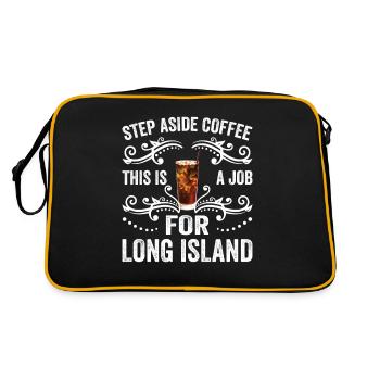 Step Aside Coffee This Job is For Long Island Ice - Retro Bag - black/gold - Back