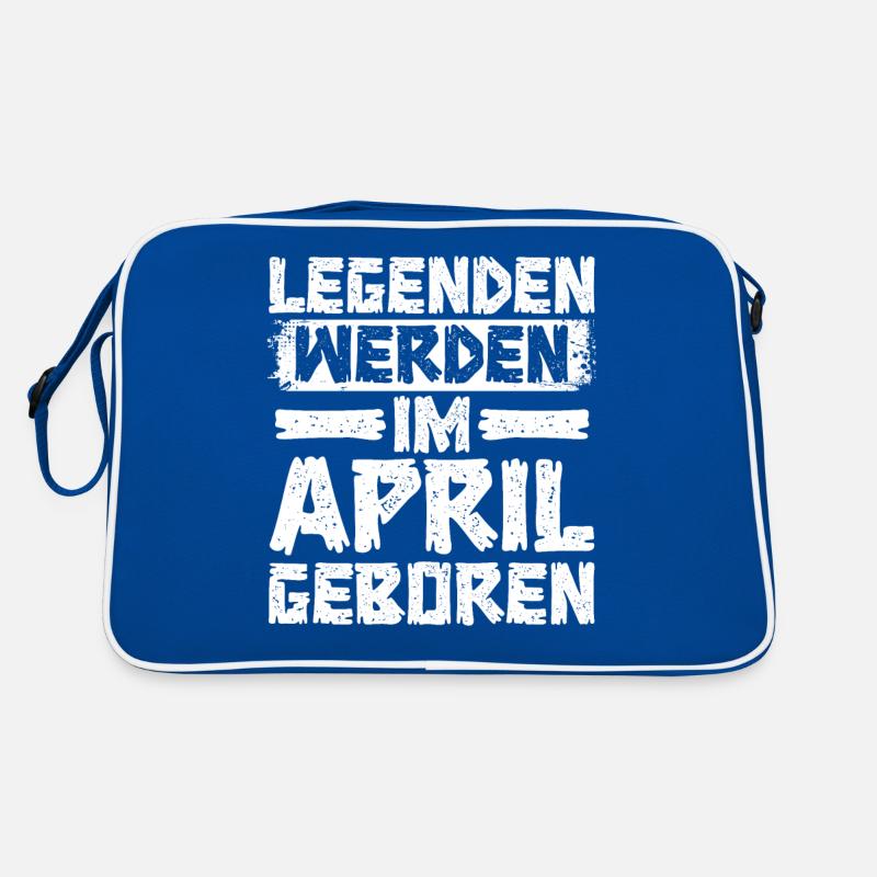Legenden Werden Im April Geboren Retro Tasche