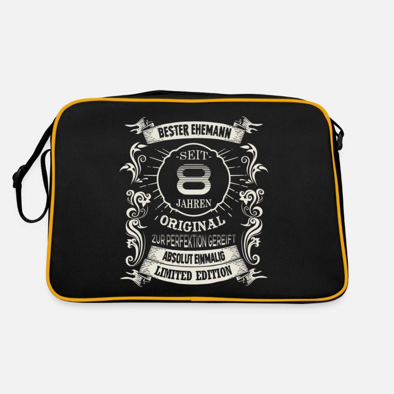 Seit 8 Jahren Hochzeitstag Blecherne Hochzeit Ehe Retro Tasche