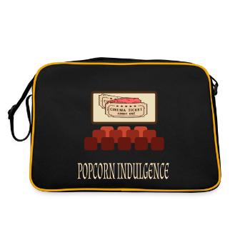 Cinéma Cinéphile Rétro Vintage Classique Cinéma TV - Sac Retro - noir/or - Dos