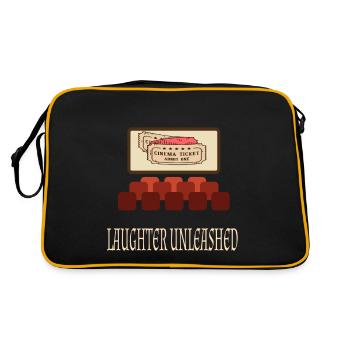 Cinéma Cinéphile Rétro Vintage Classique Cinéma TV - Sac Retro - noir/or - Dos