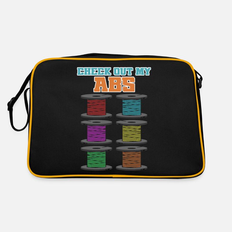 Schau Dir Meine Abs An - 3D-Drucker Retro Tasche