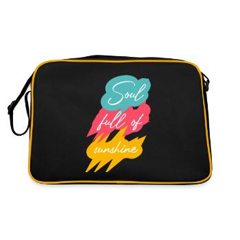 L’âme pleine de soleil - Sac Retro - noir/or - Dos