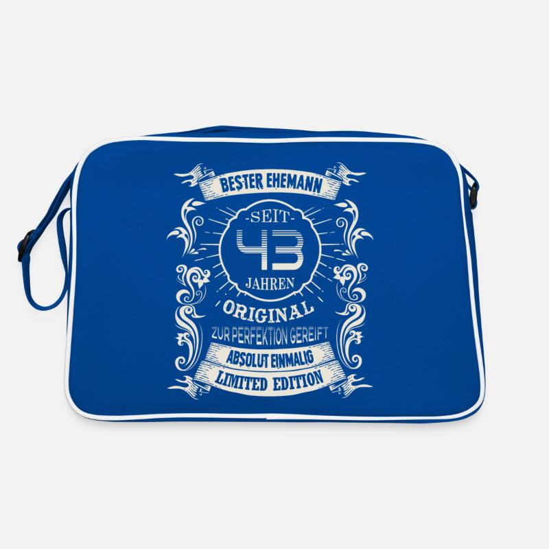 43 Hochzeitstag Seit 43 Jahren Bleihochzeit Ehe Retro Tasche