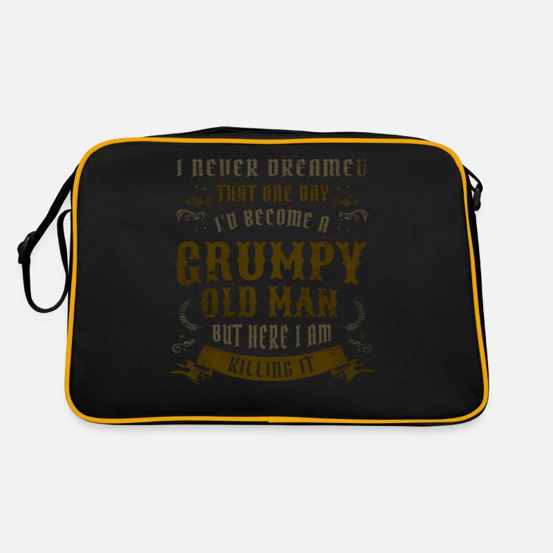 I Never Dreamed That I'd Become A Grumpy Old Man Retro Bag