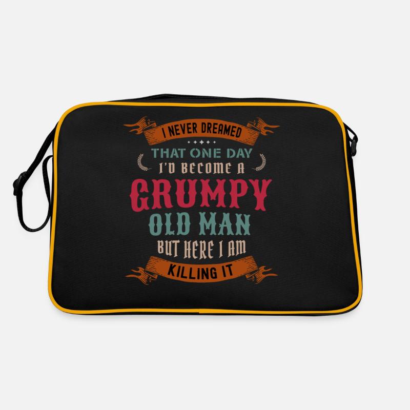 I Never Dreamed That I'd Become A Grumpy Old Man Retro Bag