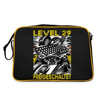 Birthday Level 29 Unlocked Gaming & Gamblers - Retro Bag - black/gold - Back