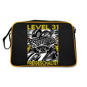 Birthday Level 31 Unlocked Gaming & Gamblers - Retro Bag - black/gold - Back