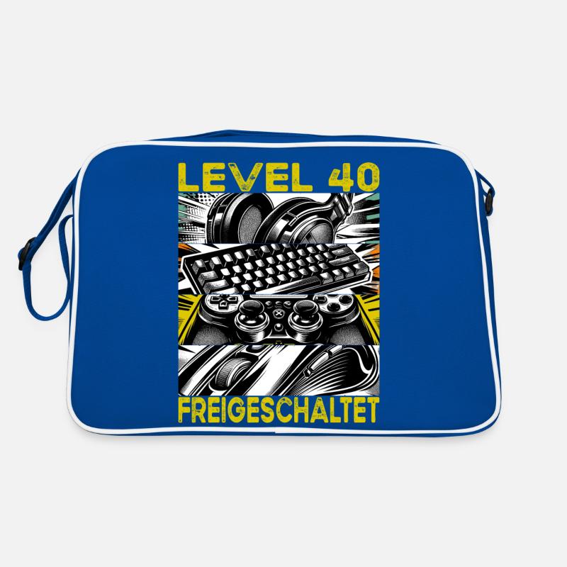 Geburtstag Level 40 freigeschaltet Gaming & Zocker Retro Tasche