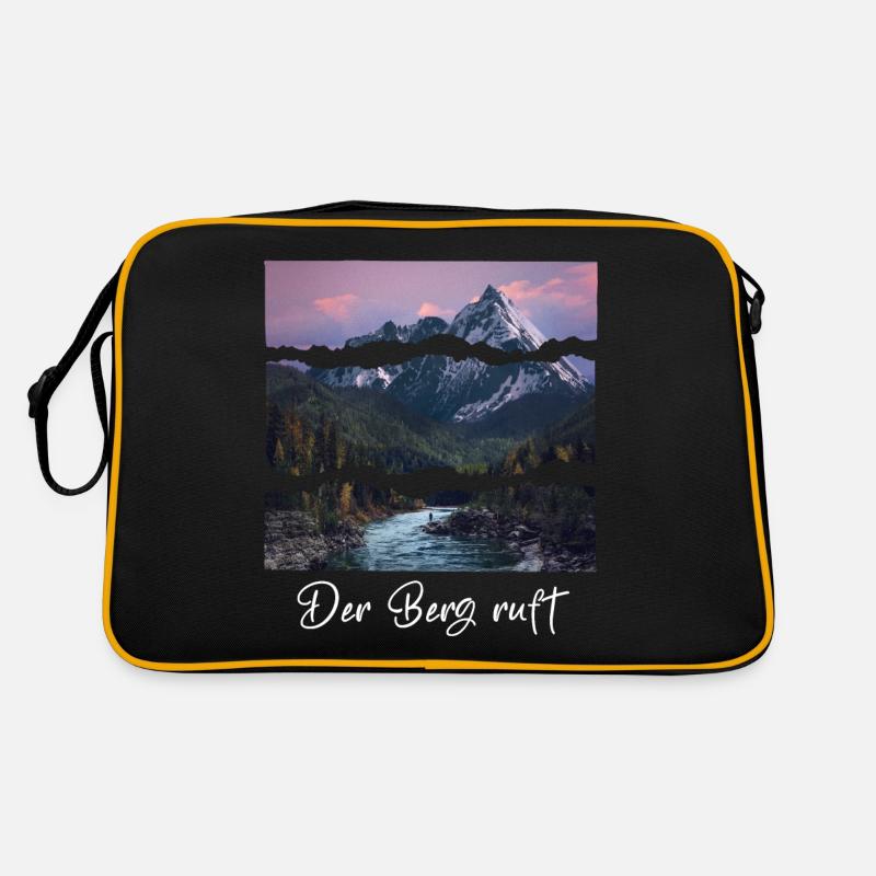 The mountain is calling Retro Bag