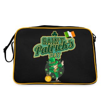 Fête de la Saint-Patrick - Sac Retro - noir/or - Dos