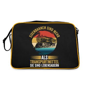Model Railroad Model Train Train Railroad Railroad Railroad Railroad Model Train Model Train Model T - Retro Bag - black/gold - Back