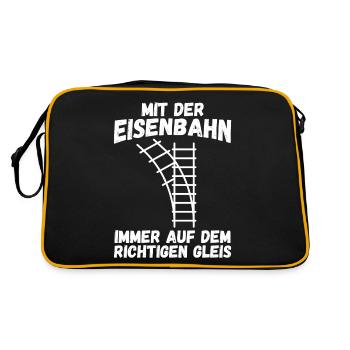 Model Railroad Model Train Train Railroad Railroad Railroad Railroad Model Train Model Train Model T - Retro Bag - black/gold - Back