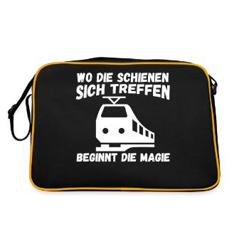 Model Railroad Model Train Train Railroad Railroad Railroad Railroad Model Train Model Train Model T - Retro Bag - black/gold - Back