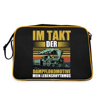 Model Railroad Model Train Train Railroad Railroad Railroad Railroad Model Train Model Train Model T - Retro Bag - black/gold - Back