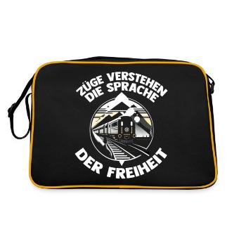Model Railroad Model Train Train Railroad Railroad Railroad Railroad Model Train Model Train Model T - Retro Bag - black/gold - Back
