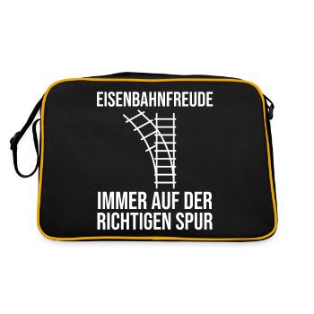 Model Railroad Model Train Train Railroad Railroad Railroad Railroad Model Train Model Train Model T - Retro Bag - black/gold - Back