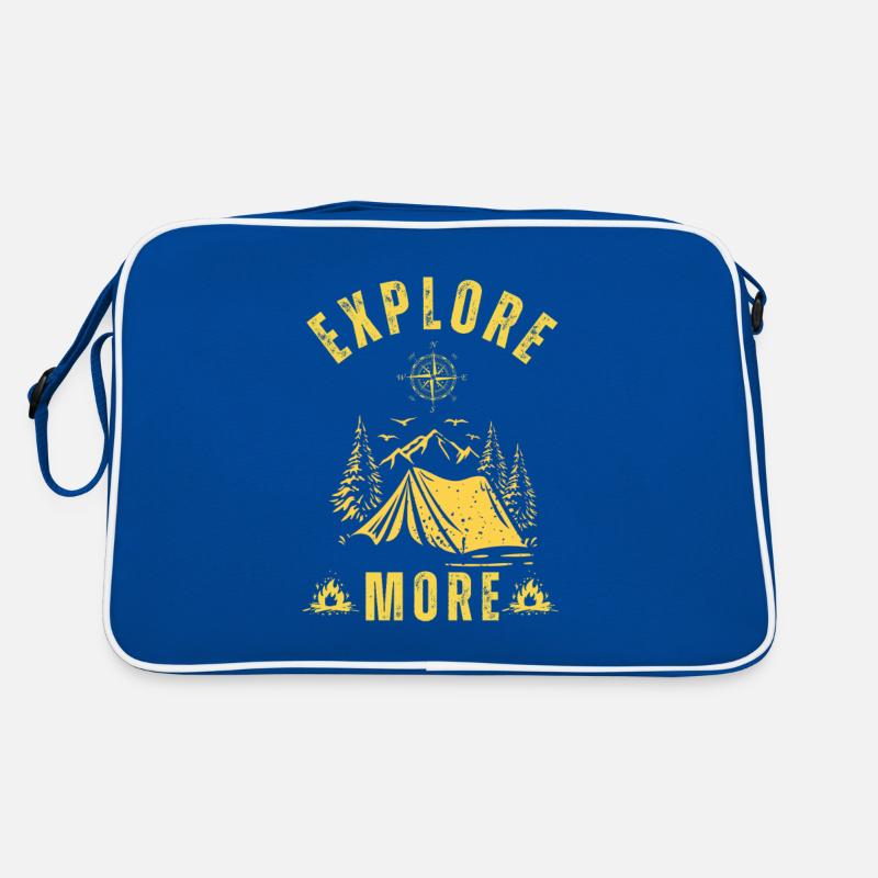Explore More Funny Camping Lover Retro Bag