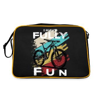 Mountainbike I have fully fun MTB - Retro Tasche - Schwarz/Gold - Hinten