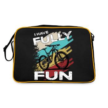 Mountainbike I have fully fun MTB - Retro Tasche - Schwarz/Gold - Hinten