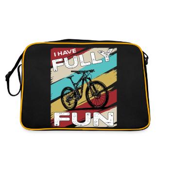Mountainbike I have fully fun MTB - Retro Tasche - Schwarz/Gold - Hinten