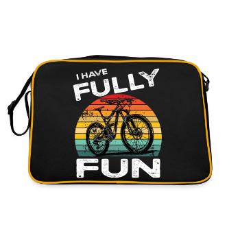 Mountainbike I have fully fun MTB - Retro Tasche - Schwarz/Gold - Hinten