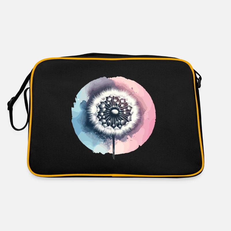 Löwenzahn, Pusteblume gezeichnet Retro Tasche