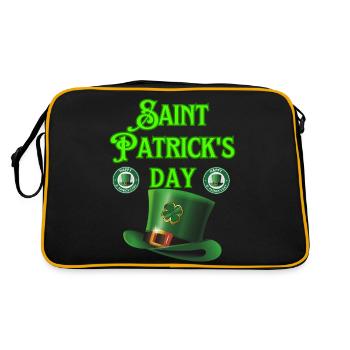 Fête de la Saint-Patrick - Sac Retro - noir/or - Dos
