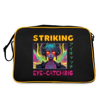 eye catching - Retro Bag - black/gold - Back