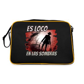 crazy in the shadows - Retro Bag - black/gold - Back