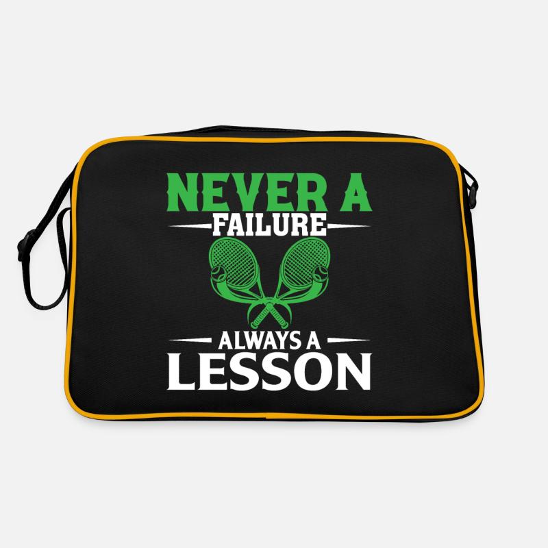 Never A Failure Always A Lesson Retro Bag