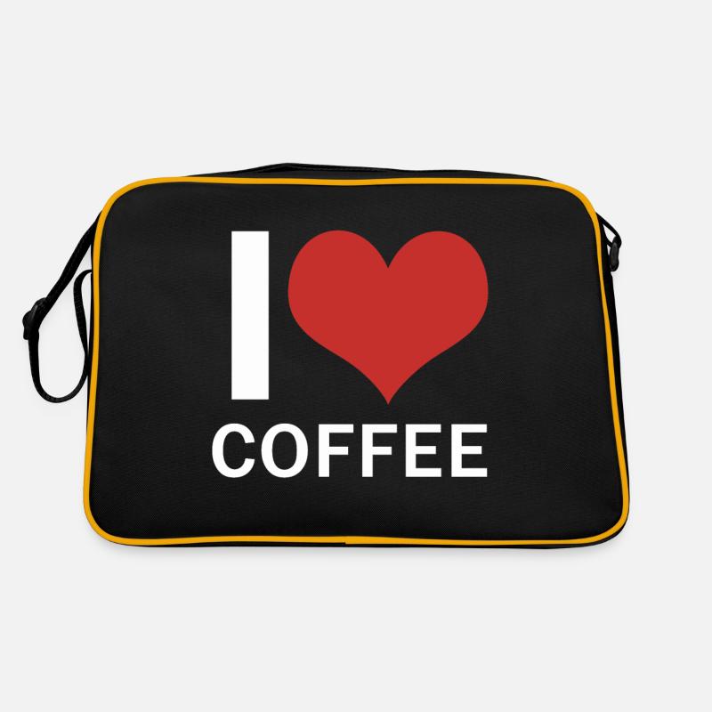 I Love Coffee Retro Tasche