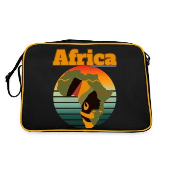 Afrique Afro-descendant - Sac Retro - noir/or - Dos