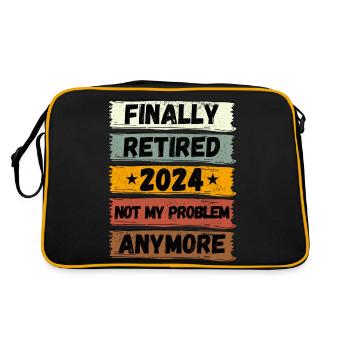 FINALLY RETIRED 2024 NOT MY PROBLEM ANYMORE - Retro Bag - black/gold - Back