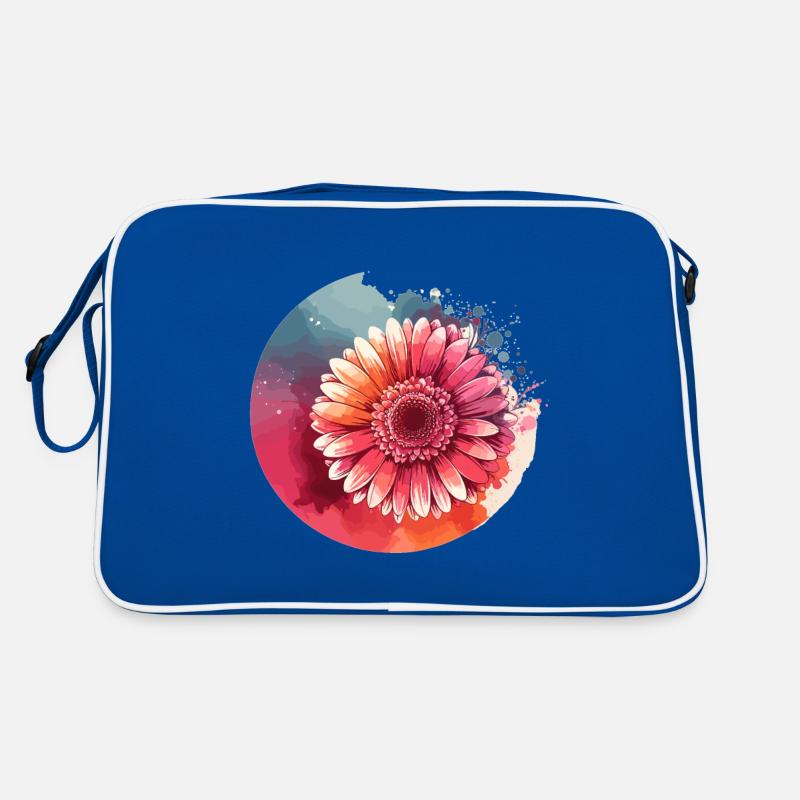 Gerbera drawn Retro Bag