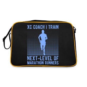 Funny XC Running Gift XC Runner Edition - Retro Bag - black/gold - Back