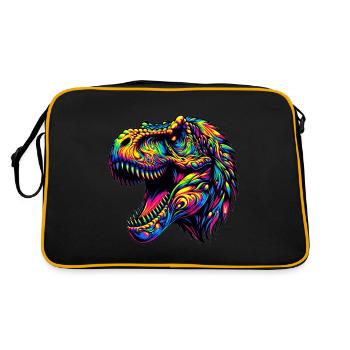 Dinosaur Tyrannosaurus Rex - Retro Bag - black/gold - Back