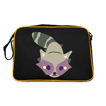Raccoon - Retro Bag - black/gold - Back