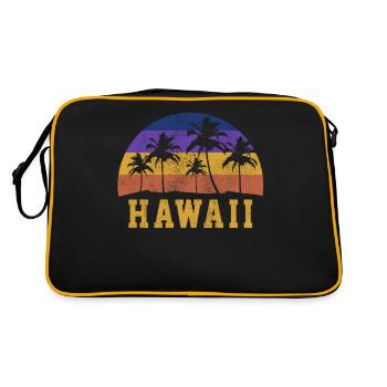Hawaï Aloha Souvenir hawaïen - Sac Retro - noir/or - Dos