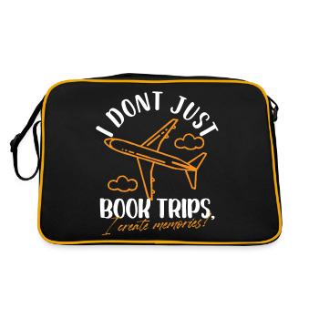 Je ne me contente pas de réserver des voyages, je crée des souvenirs Voyage - Sac Retro - noir/or - Dos
