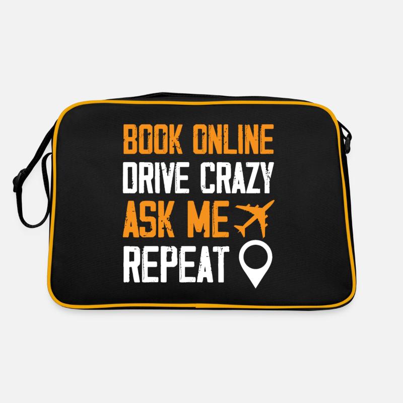 Book Online Drive Crazy As Me Repeat Travel Agent Retro Tasche