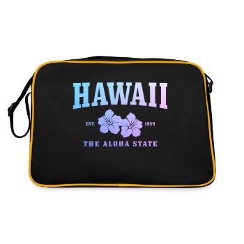 Hawaï Aloha Souvenir hawaïen - Sac Retro - noir/or - Dos