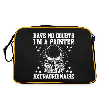 Peintre en bâtiment hilarant conçoit des cadeaux uniques - Sac Retro - noir/or - Dos