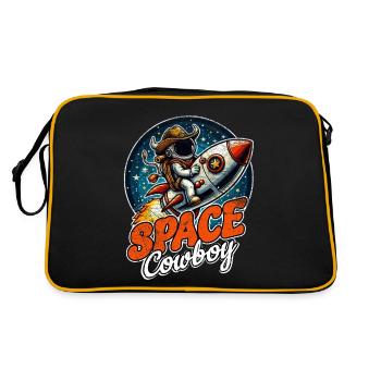 Space Cowboy - Retro Bag - black/gold - Back