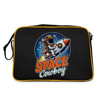 Space Cowboy - Retro Bag - black/gold - Back